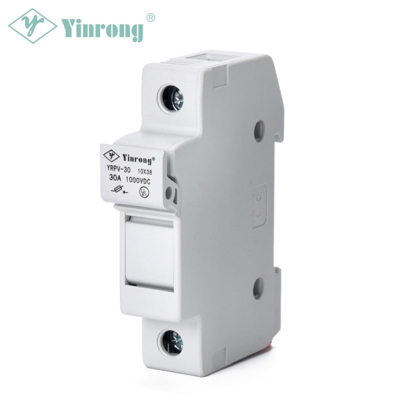 1000VDC 30A 10 × 38mm Solar PV DIN Rail Fuse Holder