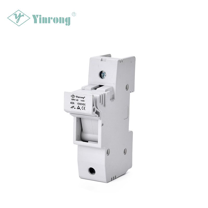 1000VDC 40A 14 × 51mm Solar PV DIN Rail Fuse Holder