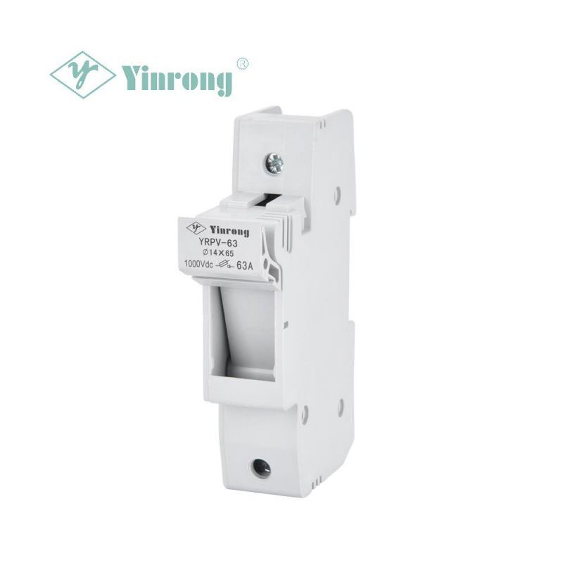 1000VDC 63A 14 × 65mm Solar PV DIN Rail Fuse Holder